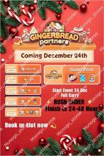 GINGERBREAD PARTNERS EVENT JINGLE JOY⚡ NON RUSH ⚡FINISH 24-48 HOUR MONOPOLY_GO