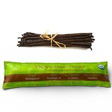 Organic Madagascar Vanilla Beans Whole Grade A Pods for Vanilla Extract & Baking